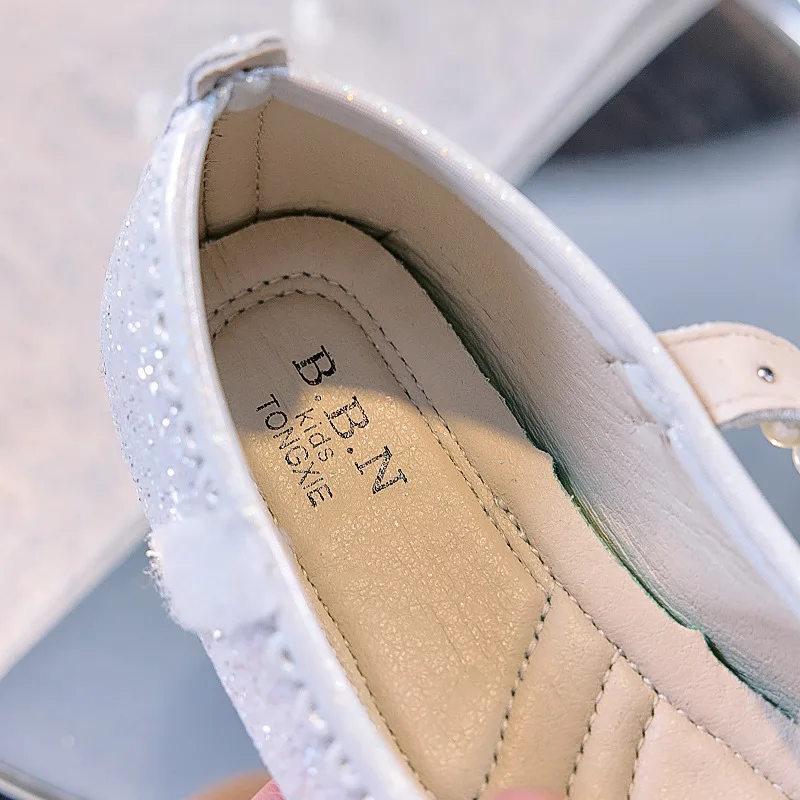 Mädchen Glitzer Strass Schmetterling Perlen Mary Jane Ballerinas Rutschfeste Weiche Sohle Kleinkind Mädchen Hochzeit Party Prinzessin Festliche Schuhe – Detail 20