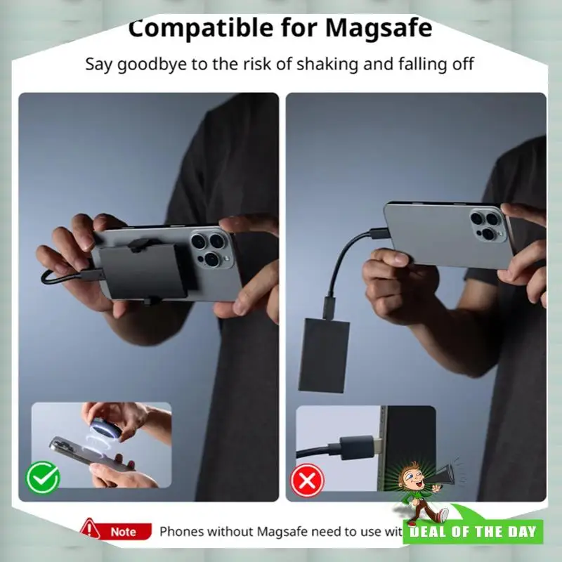 24-Hour Delivery For Magsafe For External SSD Attachable Phone Clamp Magnetic Holder For Crucial