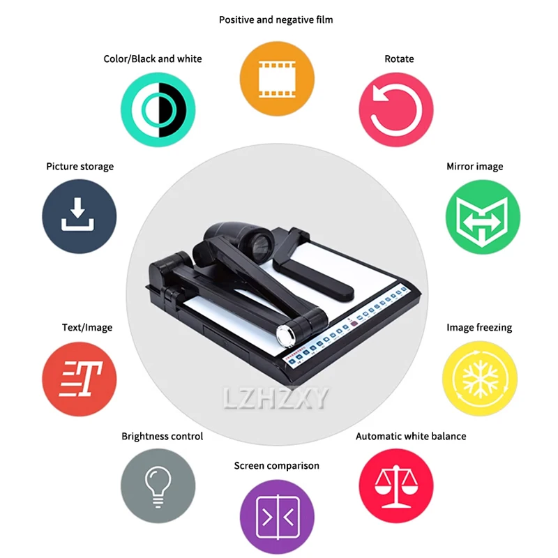 Document Camera & Webcam 1080P with Microphone USB AutoFocus Fold for Conferencing Work Windows - Remote Teaching & Live Demo