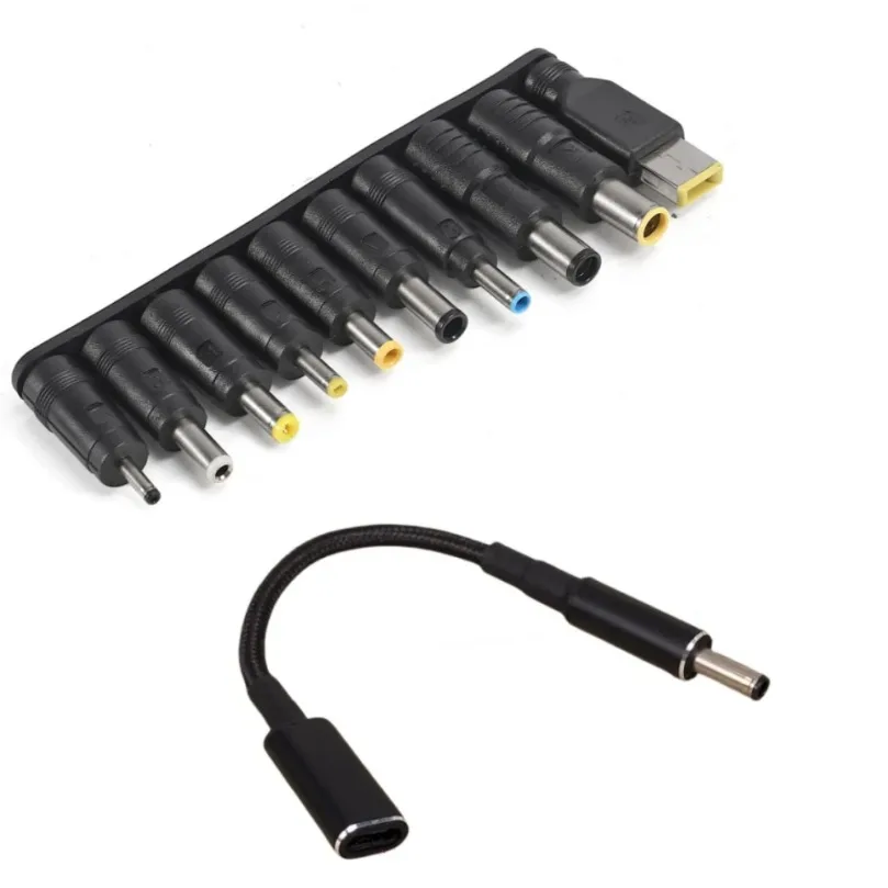 NEW Type C Laptop Power Adapter Connector Plug 65W USB Type C to Universal Laptop Charger Jack Charging Cable Cord for Notebooks