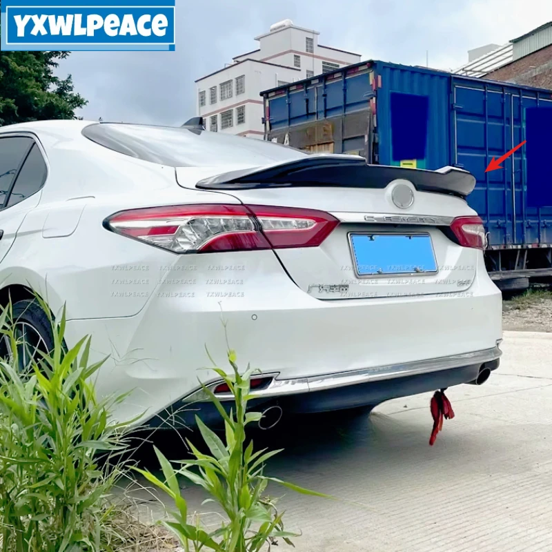 

For Toyota Camry 2018-2022 Spoiler ABS Plastic Material Unpainted Color Rear Boot Trunk Wing Rear Roof Spoiler Car Accessories