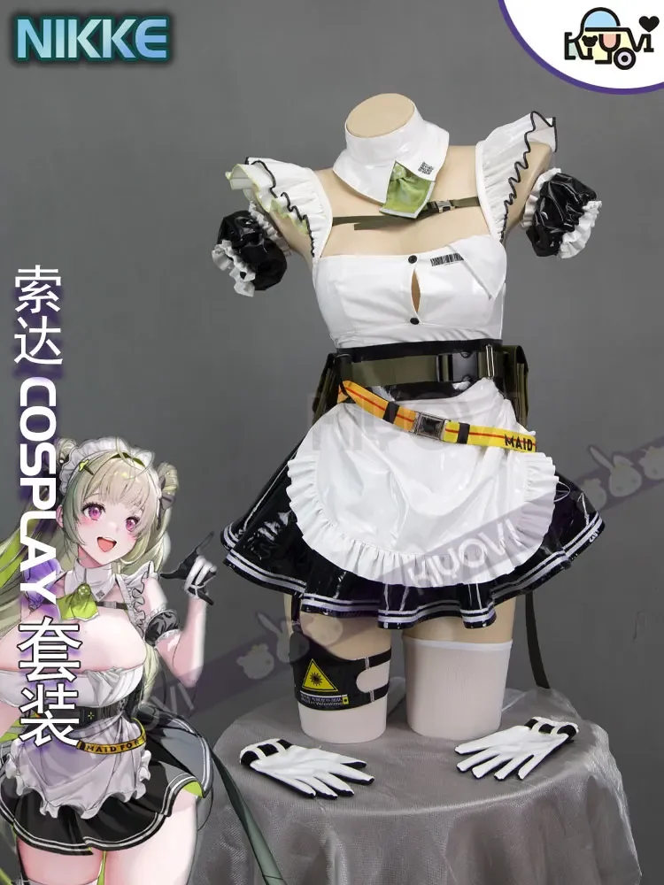 أزياء أنيمي الصودا التأثيرية للنساء فستان خادمة الصودا زي الخادمة أزياء الهالوين 2025