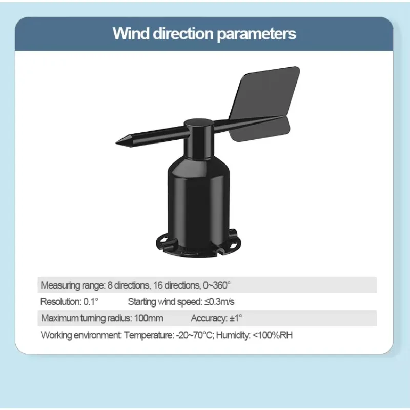 

Best Seller USB Storage LCD Display Integrated Wind Speed and Wind Direction Alarm Anemometer
