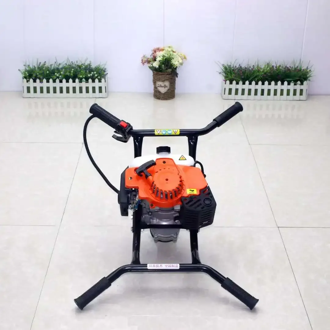 57cc Double-Person Ground Digging Machine Hole Punching Machine Small Agricultural Piling Machine Planting Fertilizer Applicator