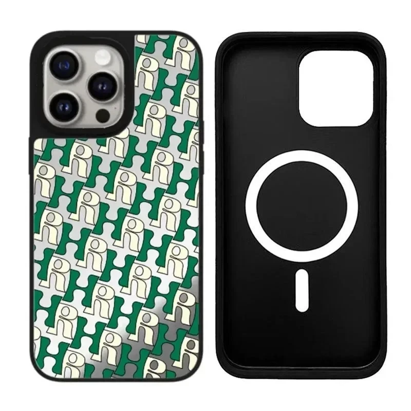 

Fashion Letters Mirror Surface iPhone 11 12 13 14 15 Pro Max Case - Protective iPhone Case with MagSafe
