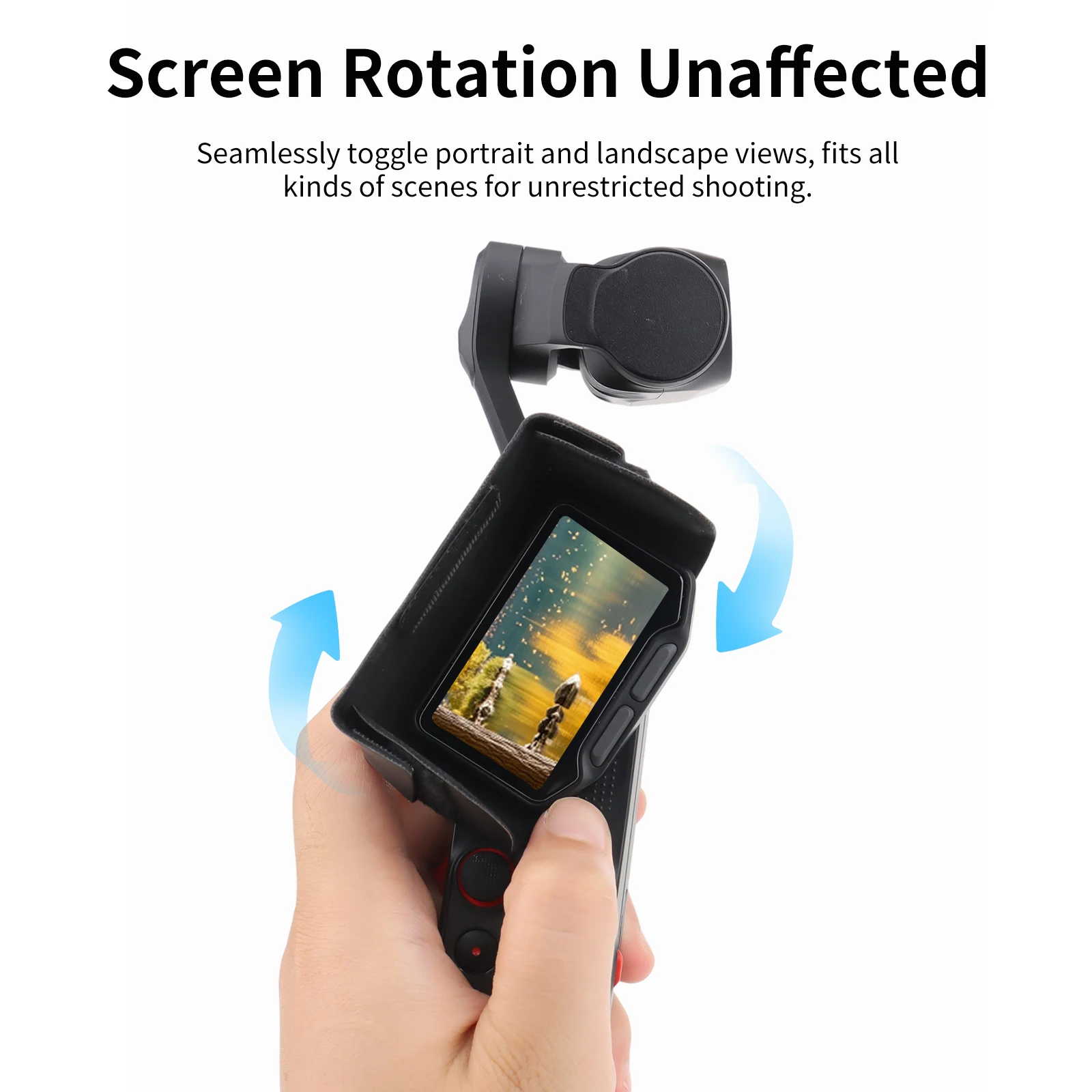 Folding Screen Sunshade Hood For Insta360 Luna Ultra Portable Display Sun Shade Cover Anti-reflection Camera Accessories