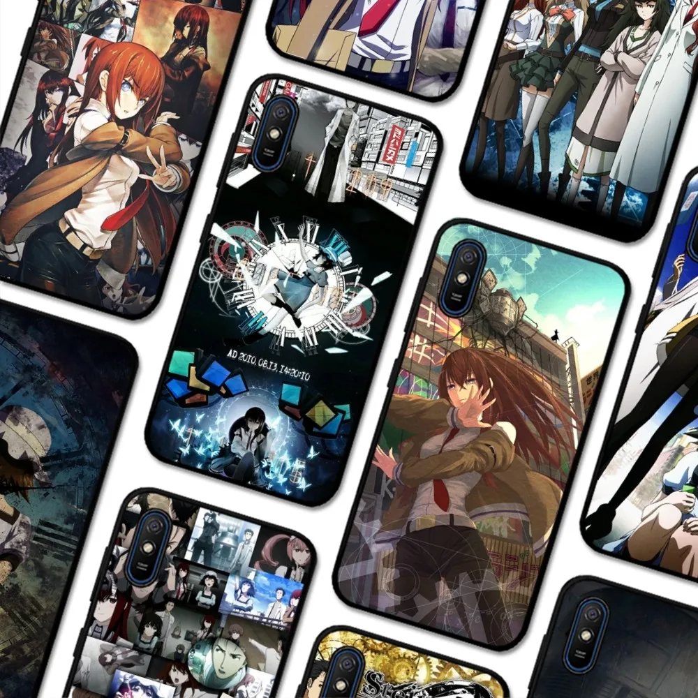 Steins Gate Anime Phone Case For Redmi 5 6 7 8 9 10 plus pro 6 7 8 9 A GO K20 K30 K40 pro plus F3 Fundas