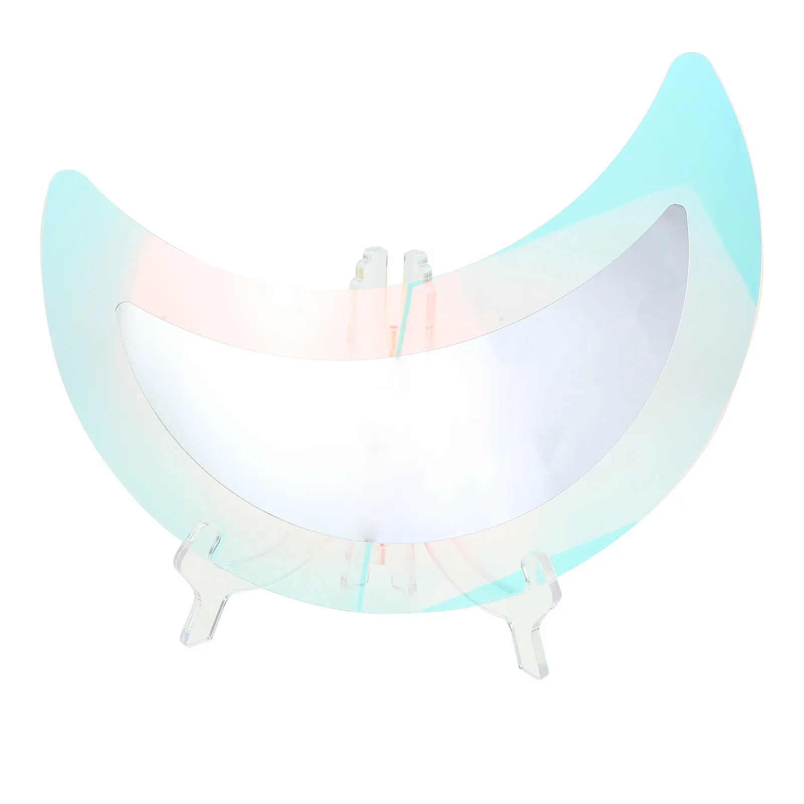 

Acrylic Moon Mirror Decorative Irregular Tabletop Standing Makeup Mirror for Bedroom Bathroom Desktop Vanity Decor