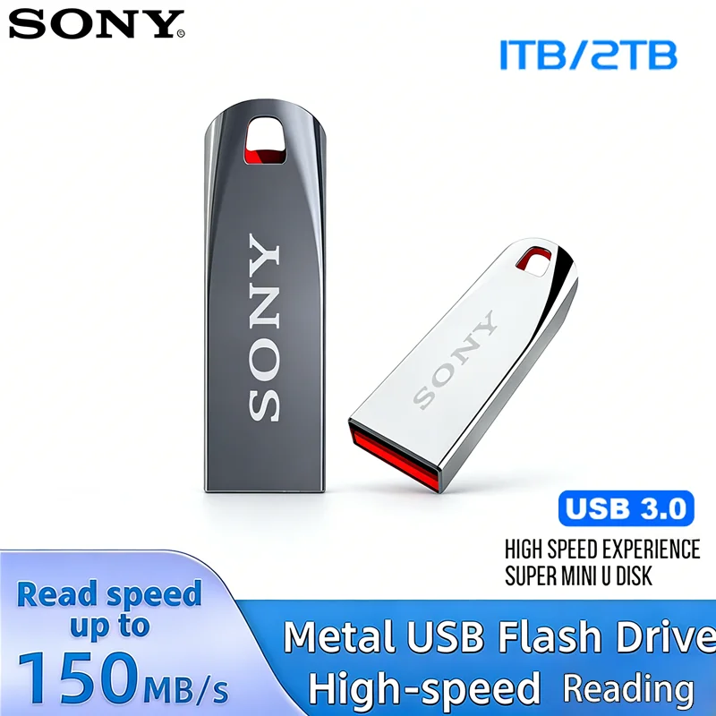 

SONY High Speed USB 3.0 Flash Drive 2TB 1TB 256GB 512GB 128GB Metal PenDrive Portable Memory Stick for Xiaomi Phone
