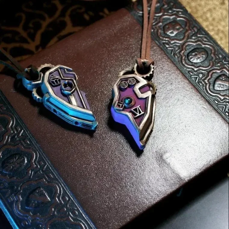 Arcane Vi Necklaces League of Legends Caitlyn·Kiramman Love Choker Cosplay Toys Kids Women Fashion Jewelry Couple Necklet Gift