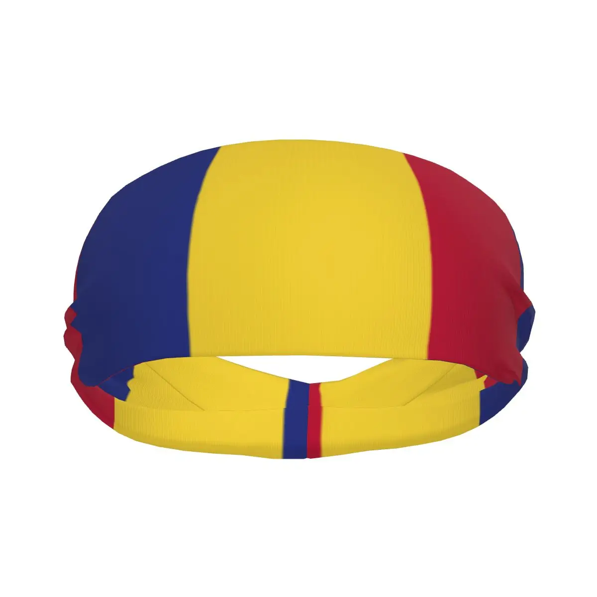 

Romania Flag Athletic Headband Elastic Sweatbands Women Men Basketball Sports Gym Fitness Sweat Band Volleyball Tennis