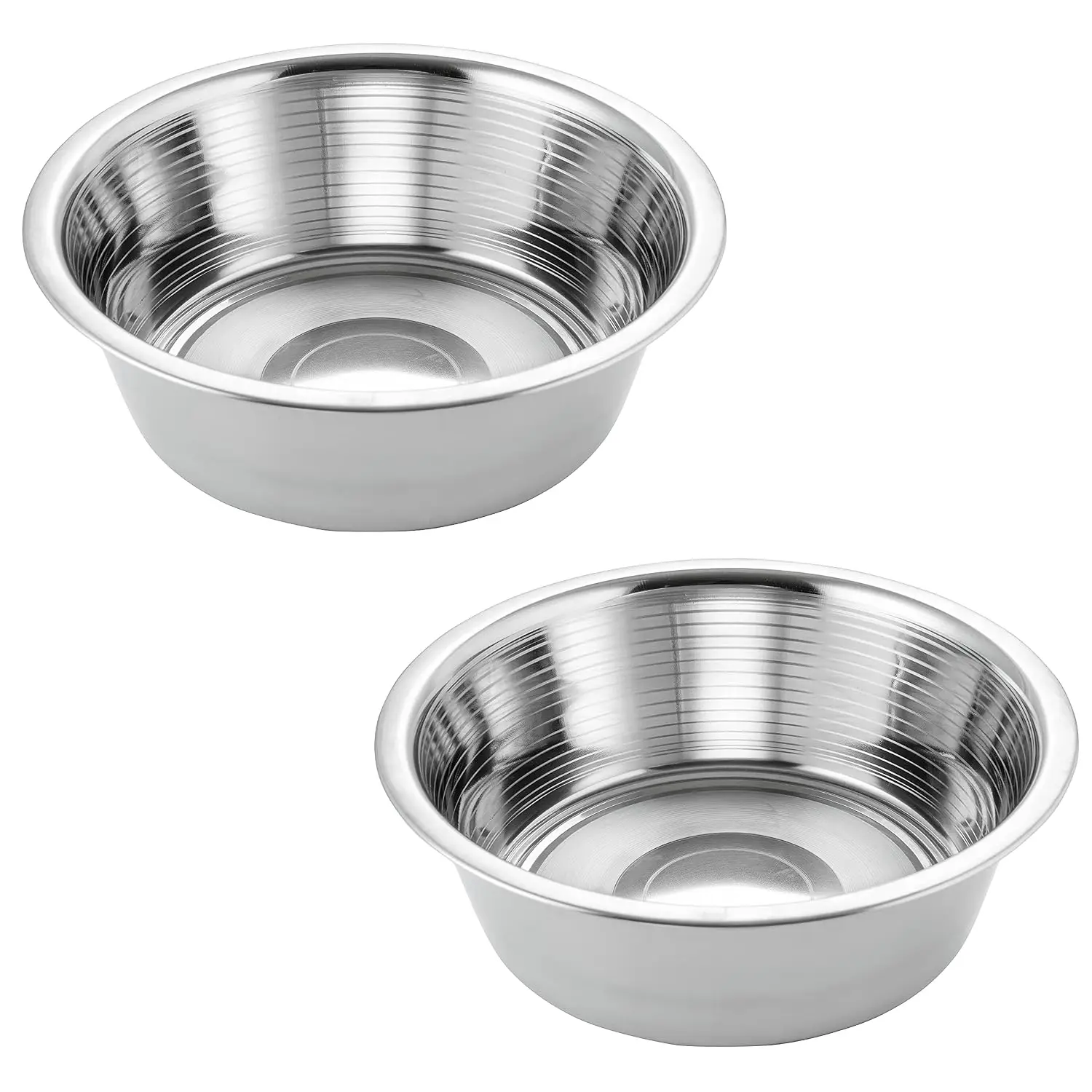 Stainless Steel Pet Feeder Dog Bowl Replacement 8in Diameter 2-Pack, Customized