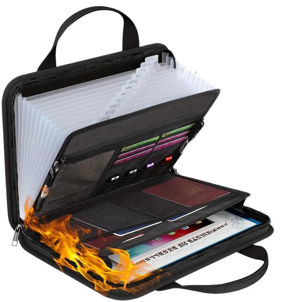 

Thickening Expanding File Folder A4 Paper Holder Office Document Organizer Waterproof Case Bag For School Office Supplies