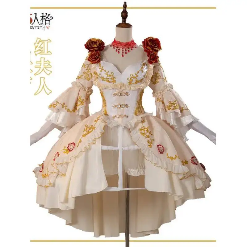 

Halloween Cosplay Identity V Cosplay Costume Red Lady Blood Feast Cosplay Costume Anime Dress Full Set Women Dress
