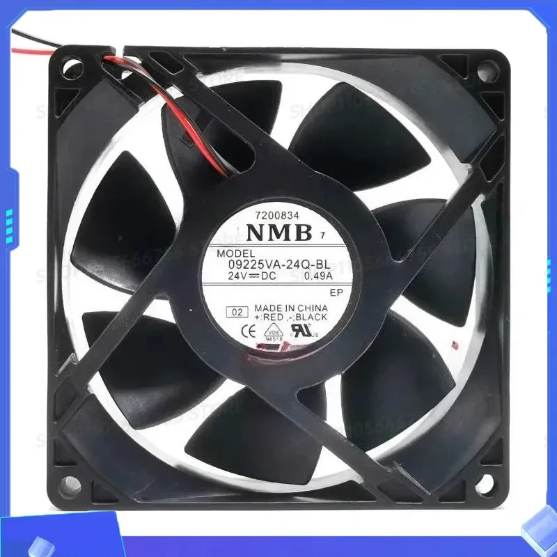 for NMB 09225VA-24Q-BL 9025 24V 0.49A 9cm Three-Wire Alarm Variable-Speed Fan
