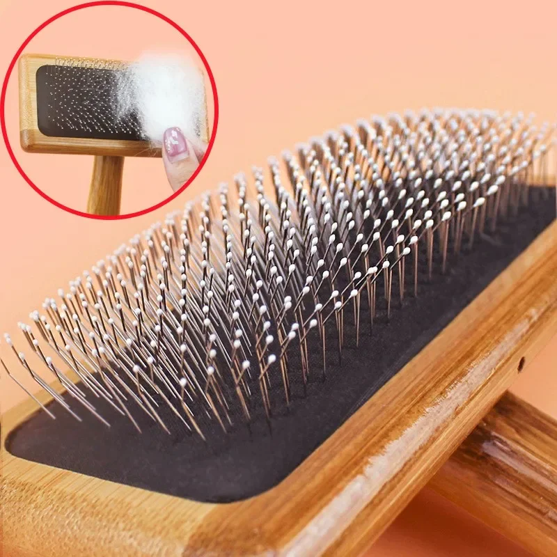 Wooden-Handle Dematting Comb