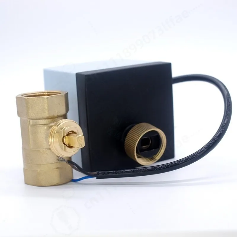 220VAC 3-Way Two Way Electric Ball Valve Full Port Soft Seal Automatic Flow Control Valve for  Water Pipeline HVAC System