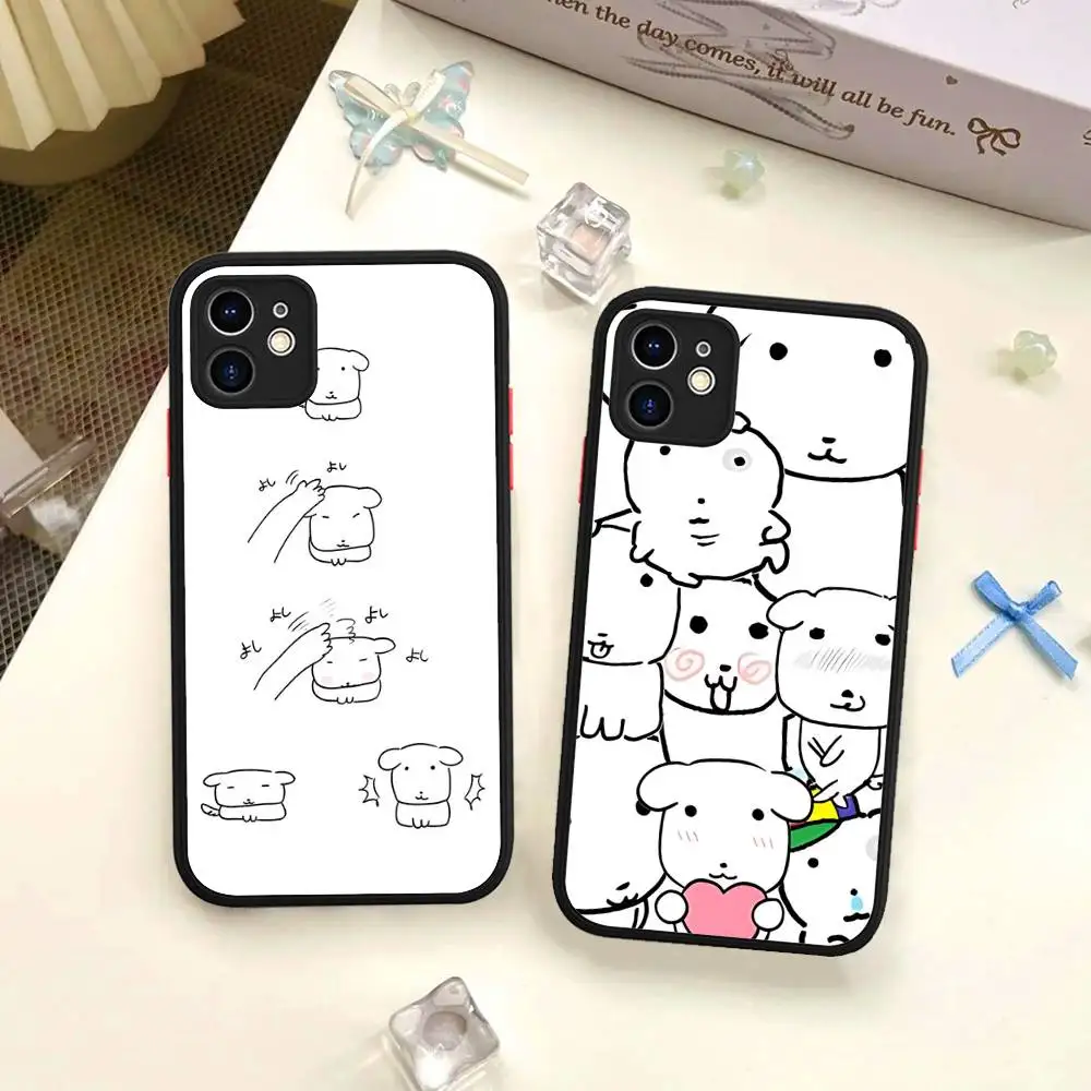 

Cute G-GANADIS Anime For IPhone 16 15 14 13 12 11 Pro Max X XS MAX Plus Translucent Black Phone Cover