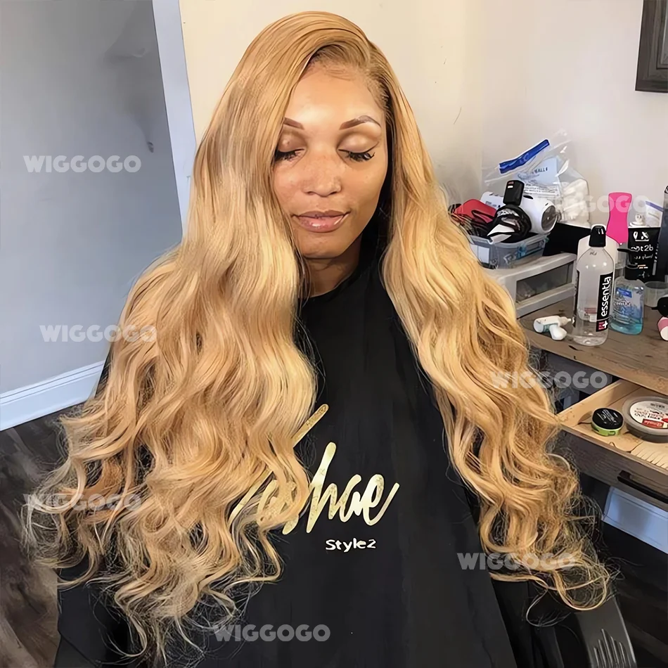 

Body Wave Honey Blonde Human Hair Wigs 13X6 13X4 Hd Transparent Lace Frontal Wig 30 36 Inch Colored Lace Front Wigs For Women
