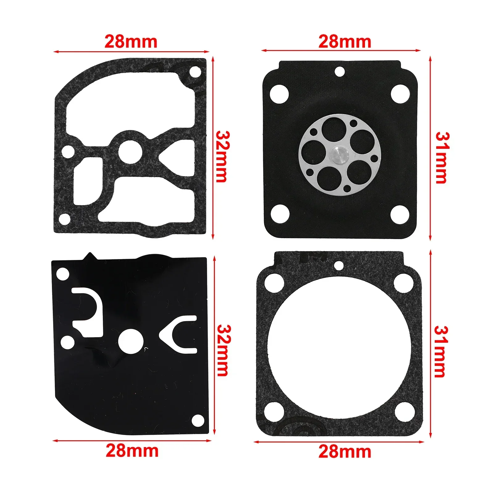 

Carb Rebuild Kit Carburetor For ZAMA RB-100 HS45 FS55/38 BG45 1 Set Spare Parts Fittings RB-100 For ZAMA Tools For Honda