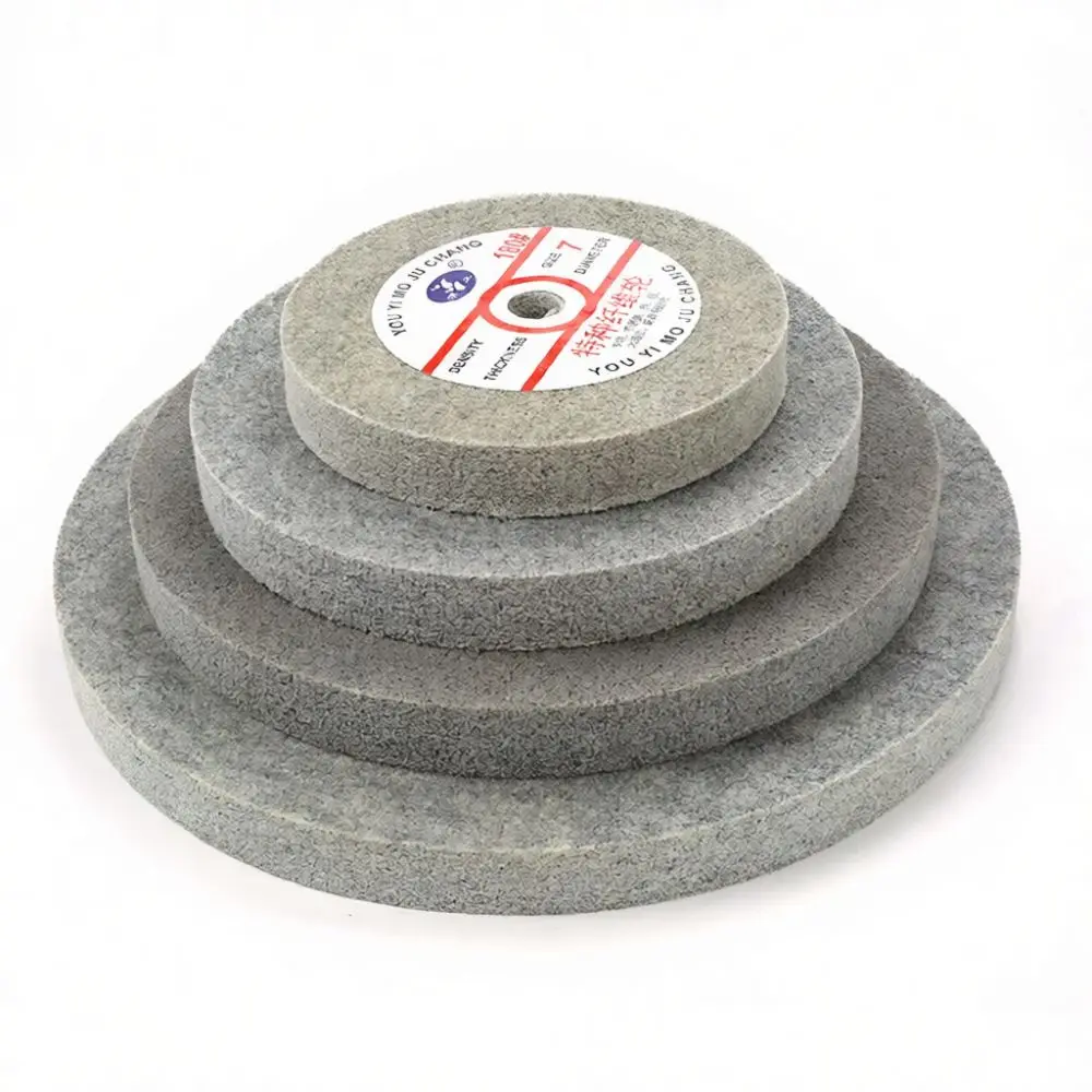 Nylon Fiber Buffing Wheel For Yongpin Bench Grinder 200mm Polishing Disc Abrasive Metal Surface Grinding Hardware Tool