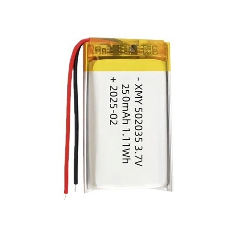 502030 Battery 3.7V 250mAh Lipo Polymer Rechargeable Li-ion Batteries for Bluetooth Headset Car Recorder Car Toys Etc.