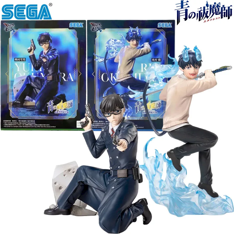En Stock, SEGA Original, XrossLink, BLUE EXORCIST, Okumura Yukio, Rin, Personaje de Anime, Regalo de Navidad para Niños, Colección de Juguetes de Acción, Modelo