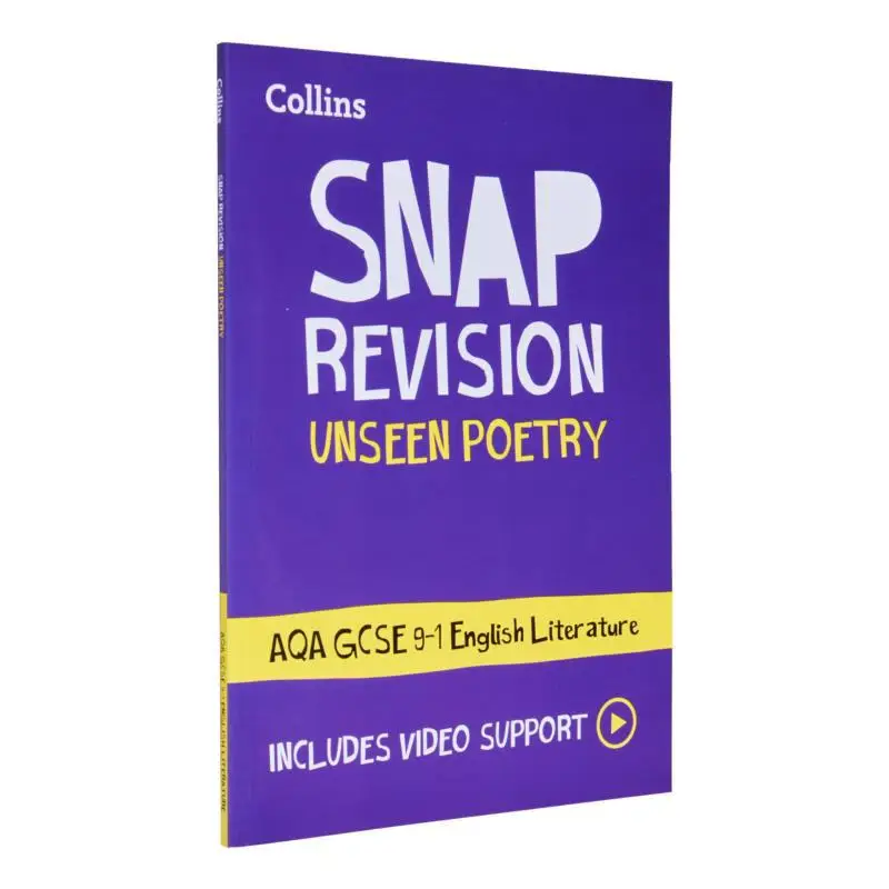 دليل مراجعة مختارات الشعر الغيب AQA مثالي لـ 2025 و2026 امتحانات كولينز GCSE الصف 91 SNAP مراجعة 9780008551568