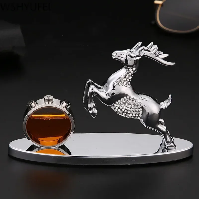 Chinese Horse Statue Animal Figurine tabletop Crafts Lucky fortune Car interior decoration Home living room Decor Accessory