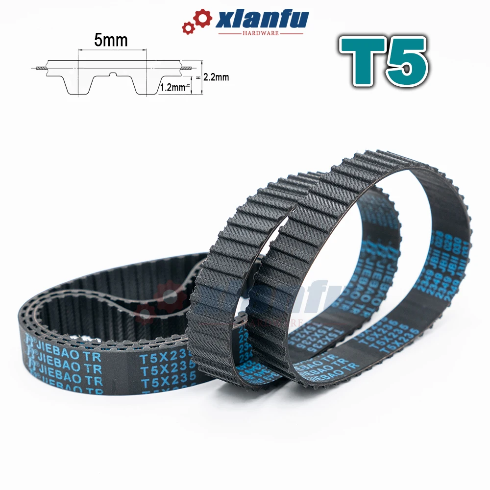T5 Type Timing Belt Rubber Closed Loop CNC Drive Perimeter 460 465 470 475 480 485 490 495 500mm Width 6~40mm Transmission Belt