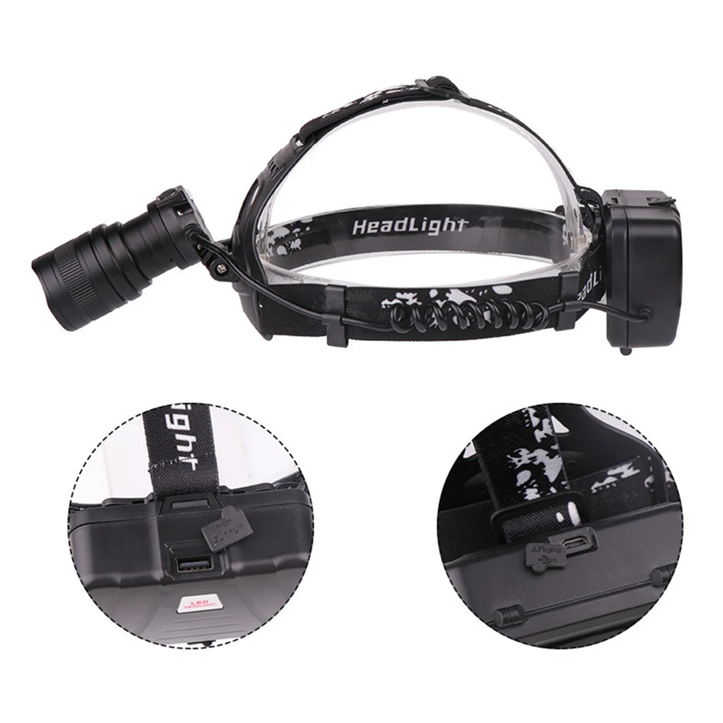 Portable lamp 3 Modes  Mounted Torch Angle Adjustable light Telescopic Zoomable Outdoor Working Lamp