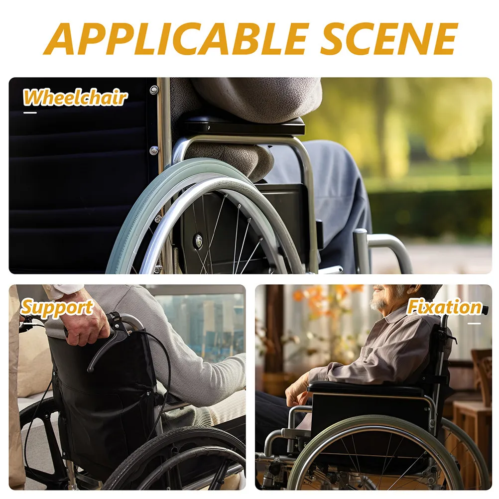 2Pcs Universal Wheelchair Support Blocks Heavy Duty Tube Rail Guide for Stability Enhanced Safety Wheelchair Repair Parts