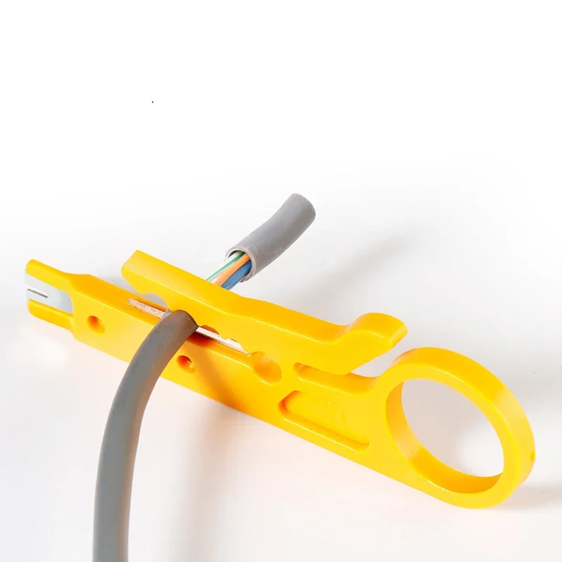 Portable Wire Stripper  Crimper Pliers Crimping Network Cable Stripping Cutter Multi Tools Hand Small Knives Mesh Simple