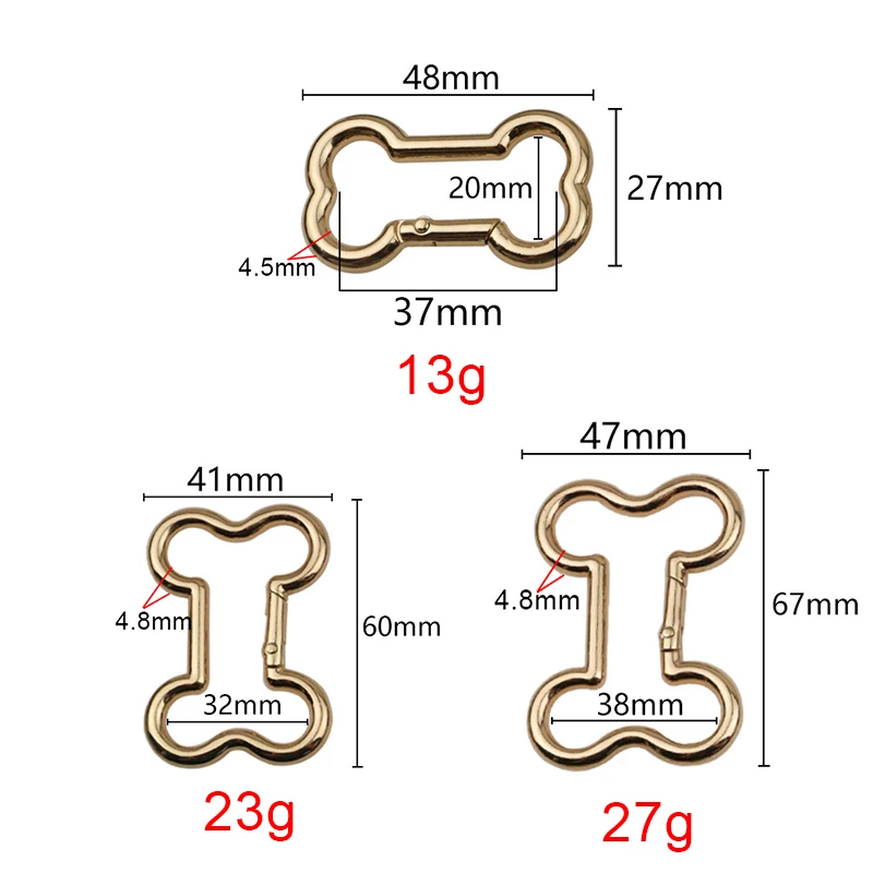 20-32-38MM العظام شكل حلقة معدنية الابازيم للحقائب الكتف حزام حزام مفتوح الربيع مشبك المفاجئة المشبك السنانير اكسسوارات الديكور