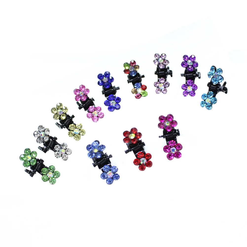 

120Pcs Small Hair Claws Flower Shape Jaw Clips for Easy to Use Colorful Hair Pins Barrettes Perfect for Daily Wear