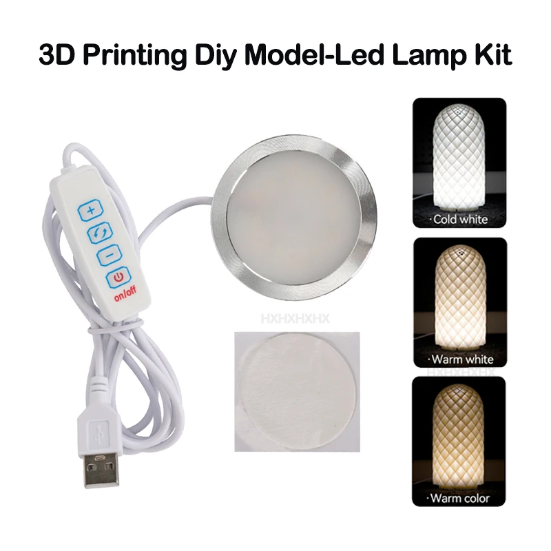 NENYALV Für Bambu Lab LED-Lampen-Set, verstellbares Licht-Set, LED-Lichtteile, Hardware, DIY-Modell, weißes/kaltes/warmes Licht, ohne Lampengehäuse 001 5