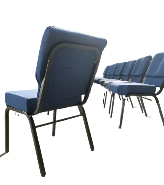 

'manufacturer cheap steel banquet hall padded interlocking auditorium quality Theatre blue church chair