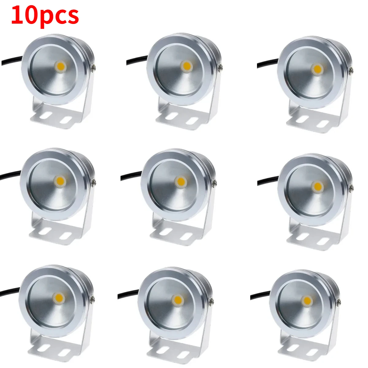 Fast Shipping 10pcs/lot 10W LED Swimming Pool Light Underwater Waterproof  AC/DC12V 900LM IP65 Landscape Lamp Warm/Cold White