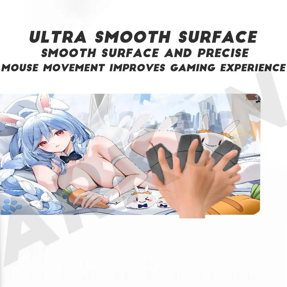 Moda Top Pretty Kawaii Hot Girl Usada Pekora Cool Mouse Pad Grande Gaming Mouse Pad XXL 900X400 Gamer Computer Tavolo Zerbino