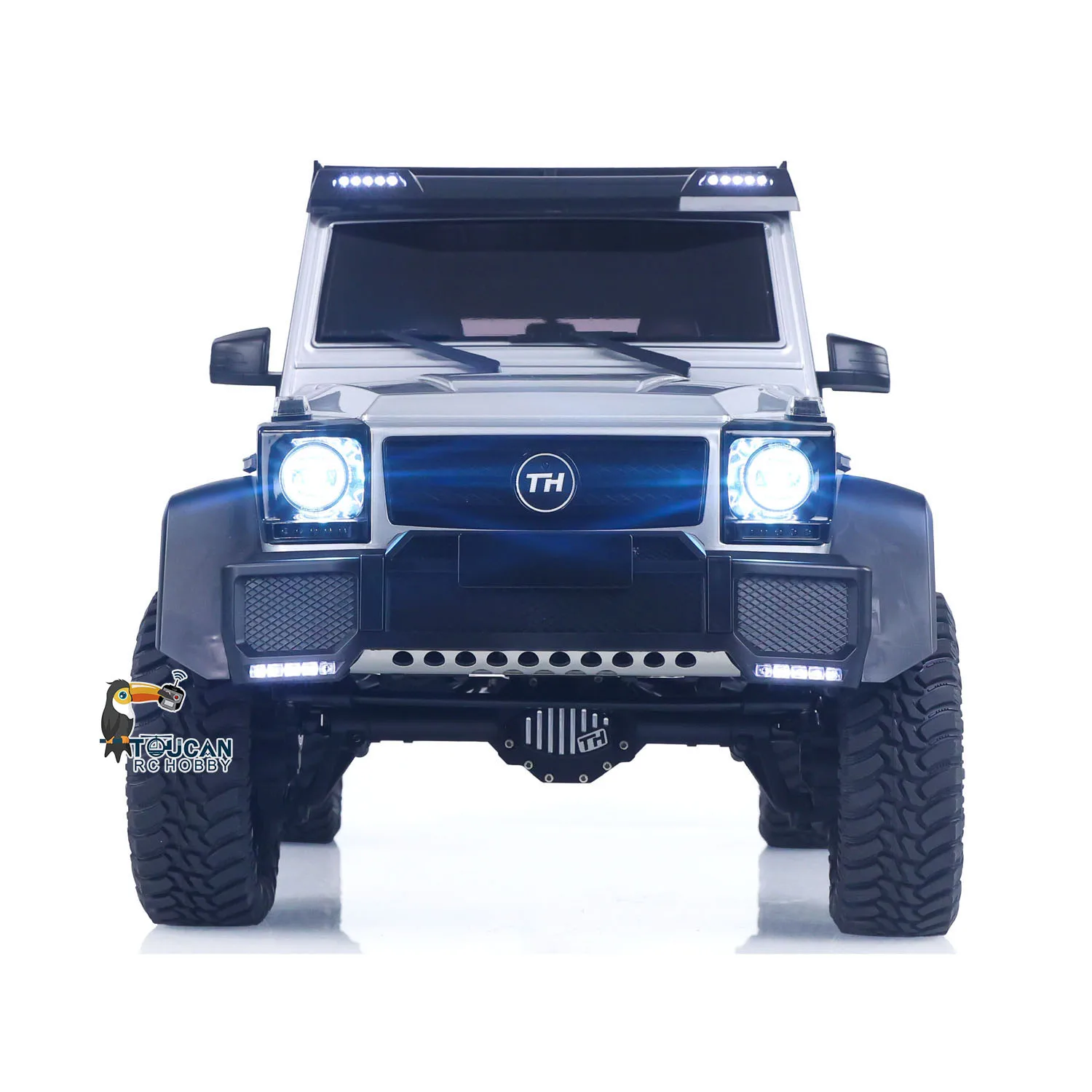US Stock TRACTION HOBBY 1/8 KM5 Remote Control Crawler Car RC Off Road Vehicle FWD Running Front Light Metal Gears Drive Shafts