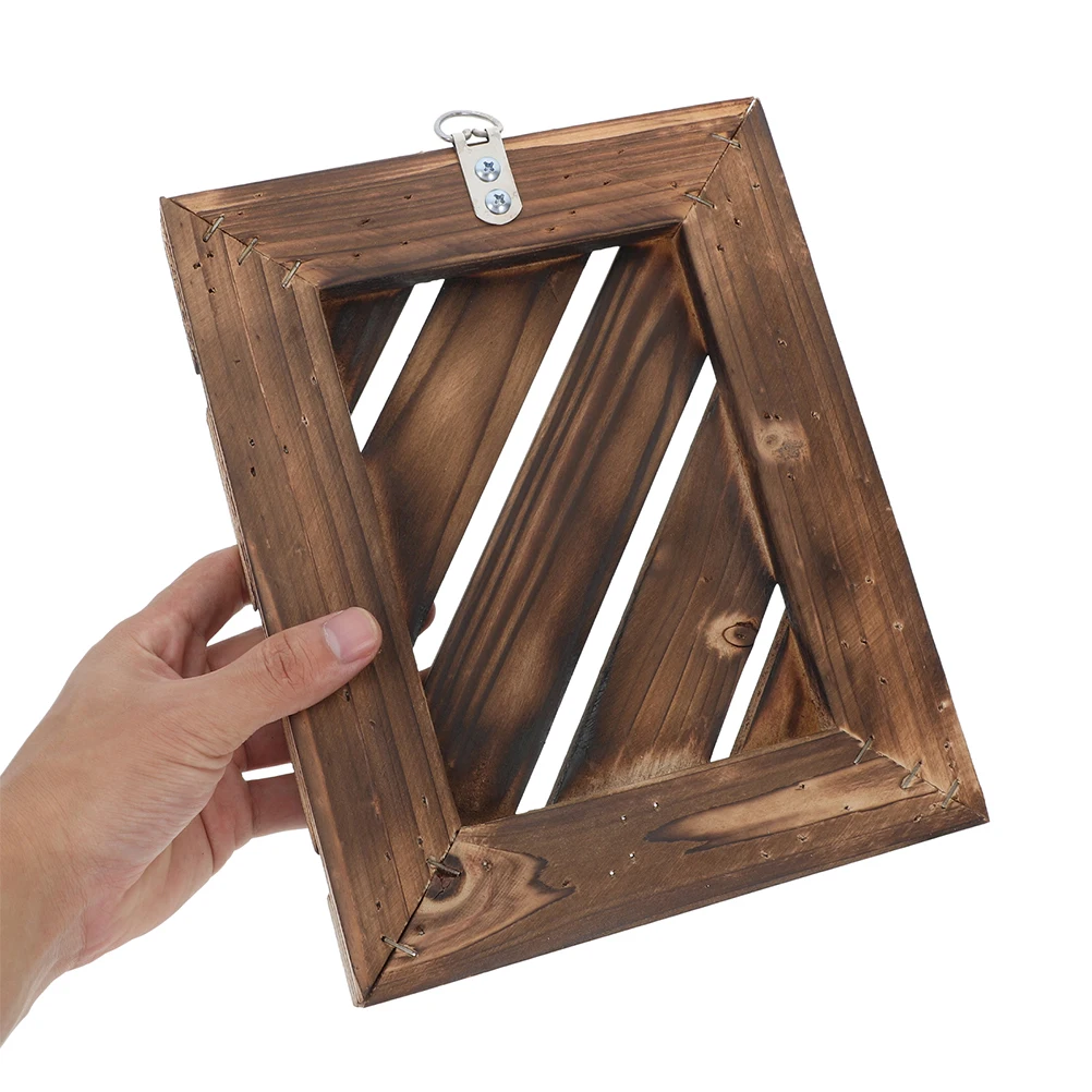 

Staghorn Fern Hanging Board Frame Wall Planter On Indoor for Home Planters Wood Flower Pots