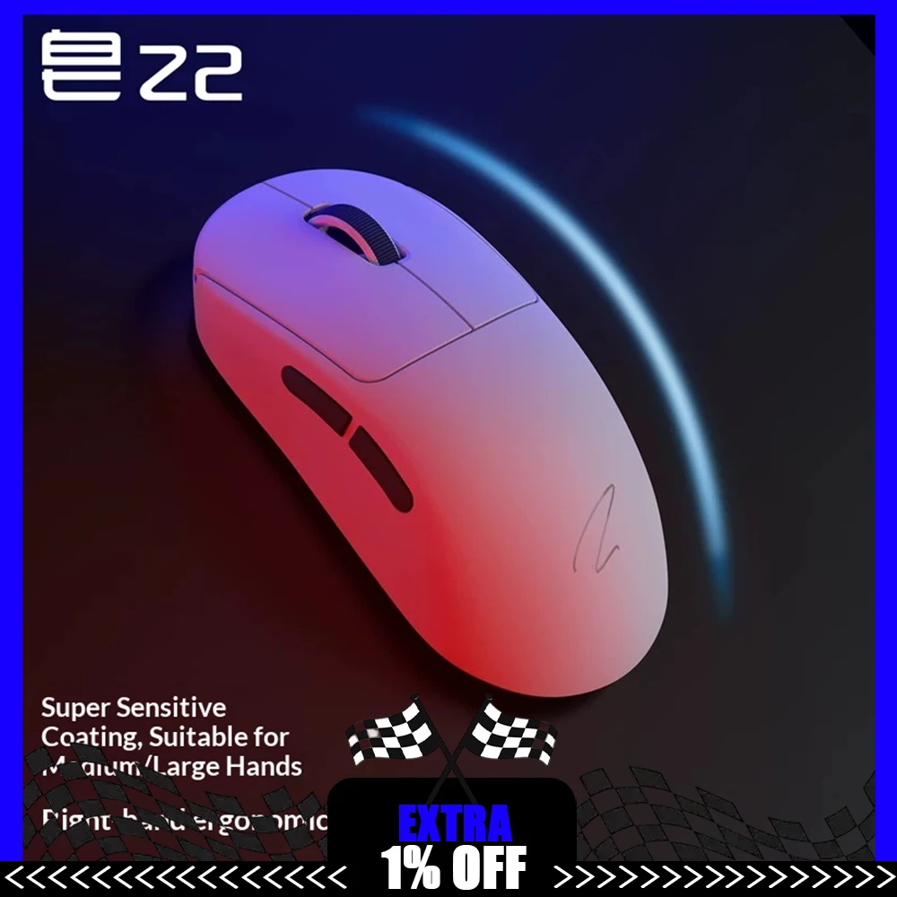 Zaopin Z2 Wireless Mouse Three Mode Connection PAW3950 Engine Sensor Game Mouse 8000HZ Rate Of Return Light Weight For Gifts