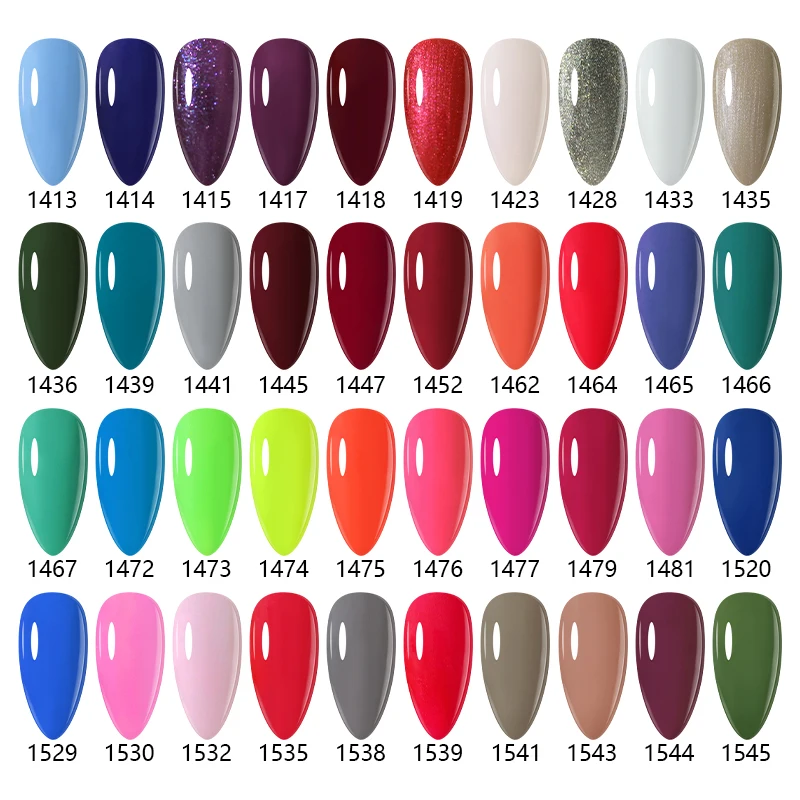 Clou Beaute Multiple Colour Gel Nail Polish 15ml Vernis Semi Permanent UV Gel Glitter Manicure Polish Nail Art Charms Varnish