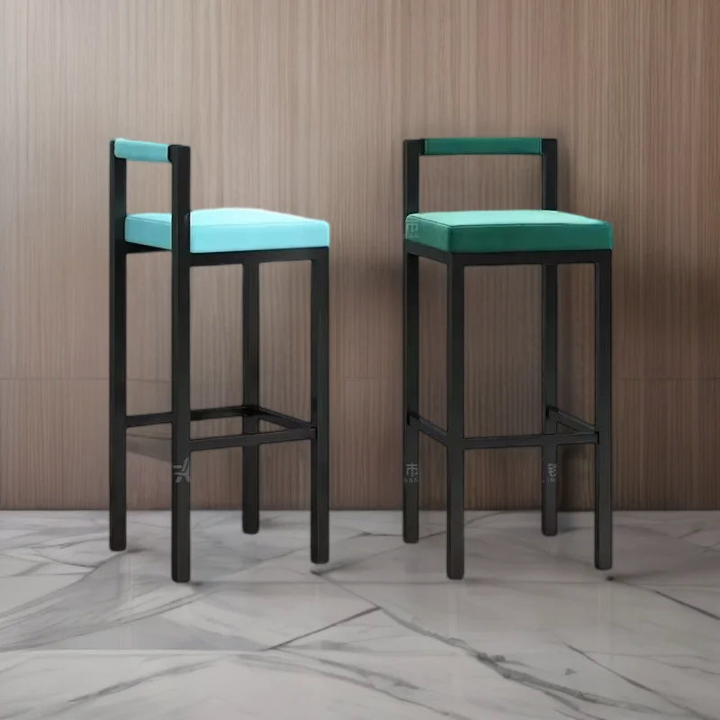 

Comfortable Chair High Cafe Garden Wooden Home Bar Chairs Living Room Lightweight Sgabello Cucina Alto Nordic Gaming Luxury High