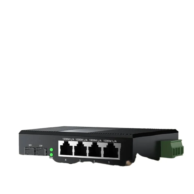 Industrial ring network dedicated switch 2 optical 4 electricity 8 electricity monitoring transceiver
