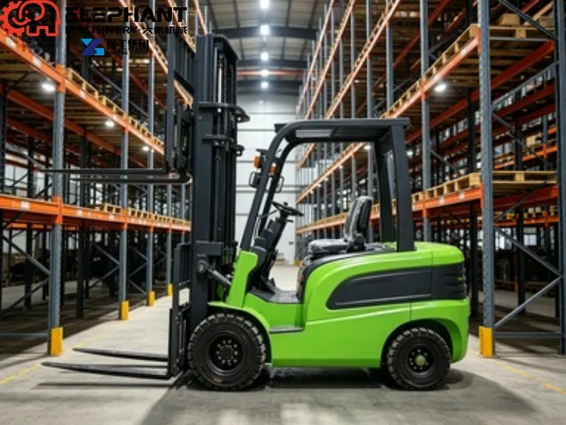 2 Ton Compact Electric Pallet Forklift Lithium Power 3.5m Lift Height Electric Stacking Truck For Factory Cargo Handling