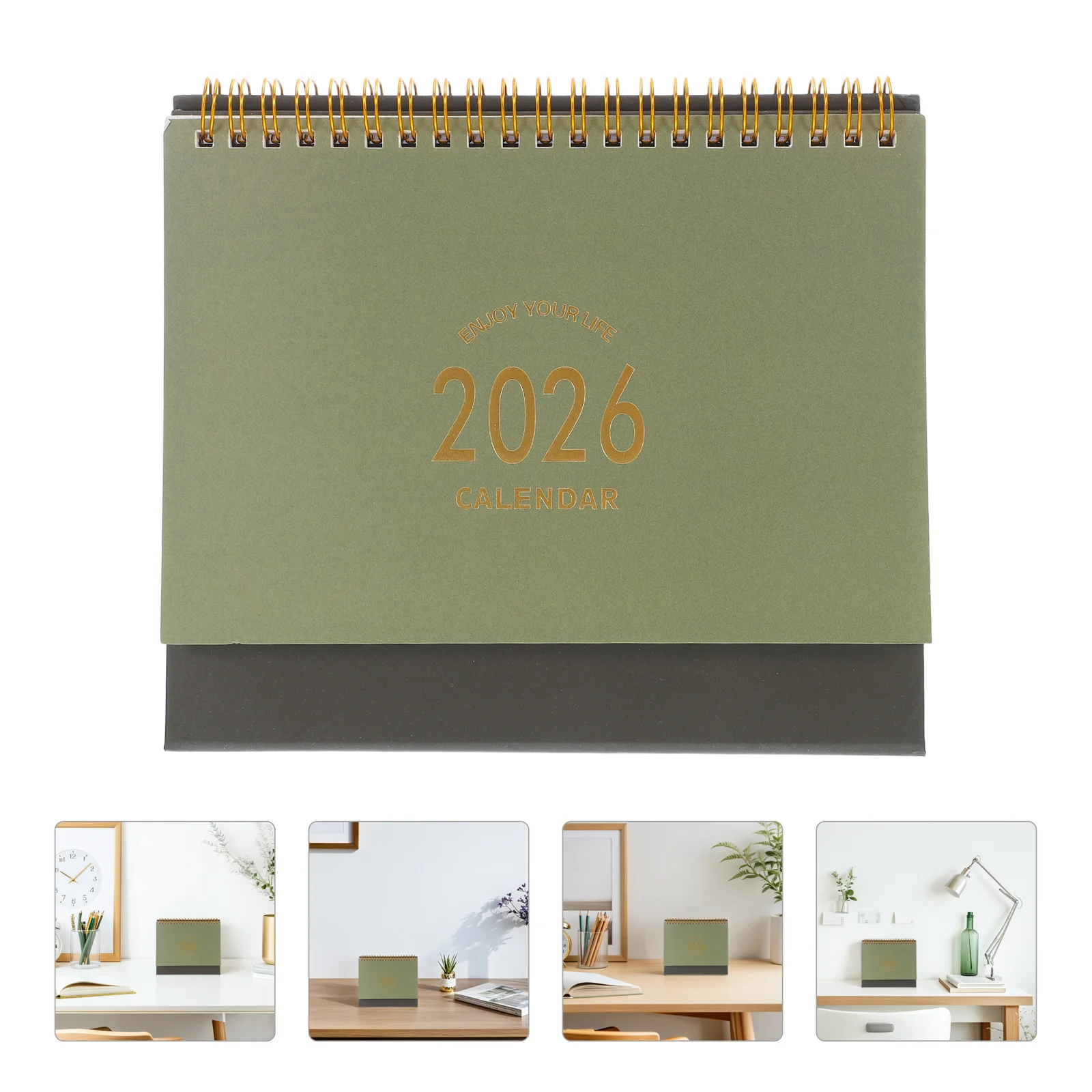 

Desk Calendar Mini Decorative Desktop Stand Flip Small-sized Flipped Standing for