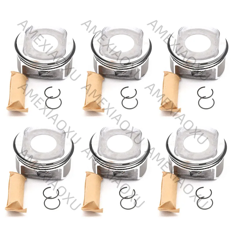 6Pcs A1120302917 Piston Rings For Mercedes-benz CLK CLK240 CLK320 C320 E240 V6 AMEXIAOXU