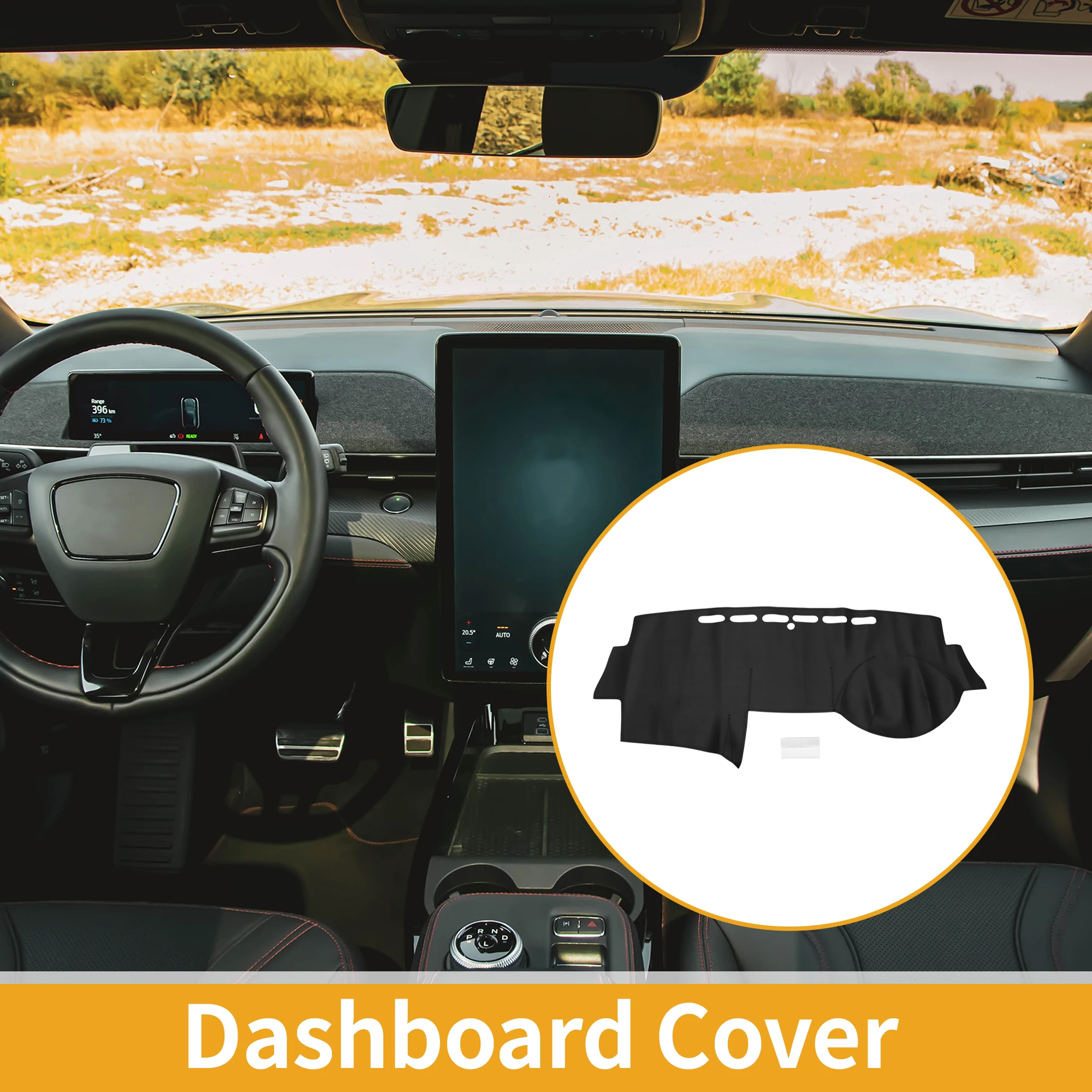 UXCELL Dashboard Cover for Honda Accord 7th 2003-2007 Dash Cover Mat Carpet Center Console Dash Cover Mat Car Interior Anti-Slip