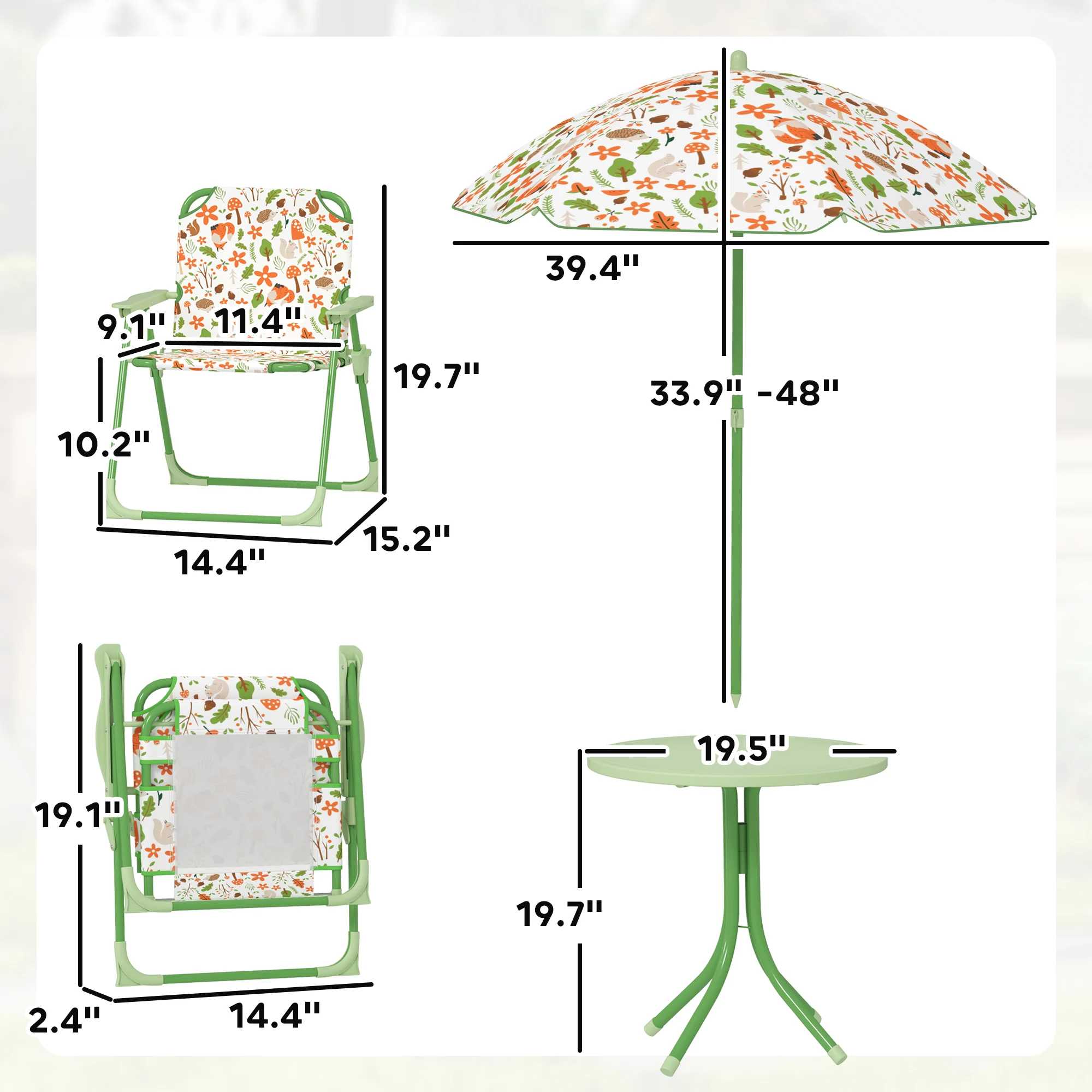 Ensemble table et chaises de p - Kids Outdoor Umbrella For Table avis et prix